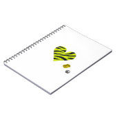 Zebra-heart Notitieboek (Linkerzijde)
