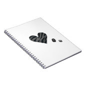 Zebra-heart Notitieboek (Rechterzijde)