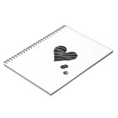 Zebra-heart Notitieboek (Linkerzijde)