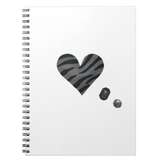 Zebra-heart Notitieboek (Voorkant)