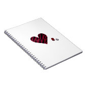 Zebra-heart Notitieboek (Rechterzijde)