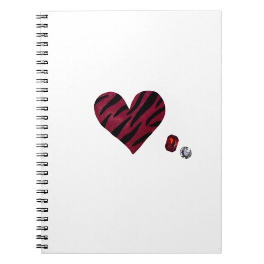 Zebra-heart Notitieboek (Voorkant)
