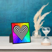 ZEBRA HEART RAINBOW PATTERN FOTOPLAAT (Insitu)