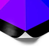 ZEBRA HEART RAINBOW PATTERN POSTER (Hoek)
