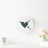 Zebra-heart Ronde Klok (Huis)