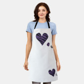 Zebra-heart Schort (Gedragen)