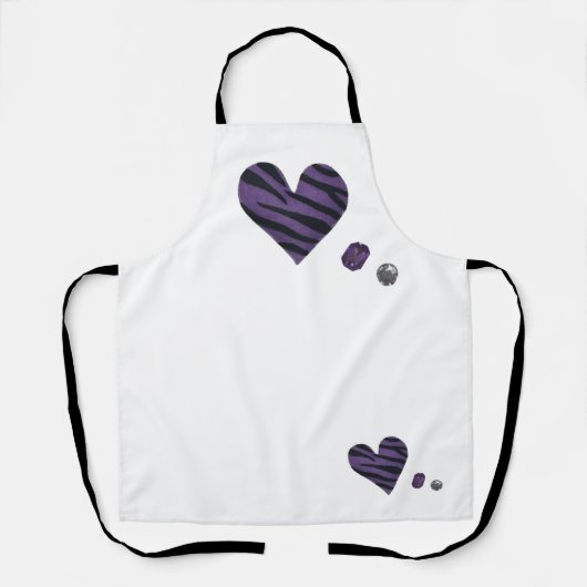 Zebra-heart Schort (Voorkant)