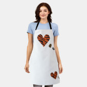 Zebra-heart Schort (Gedragen)