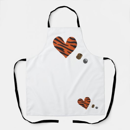 Zebra-heart Schort (Voorkant)