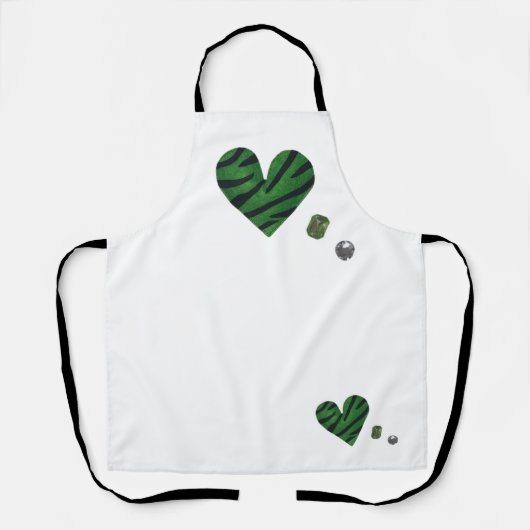 Zebra-heart Schort (Voorkant)