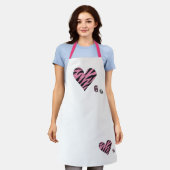 Zebra-heart Schort (Gedragen)