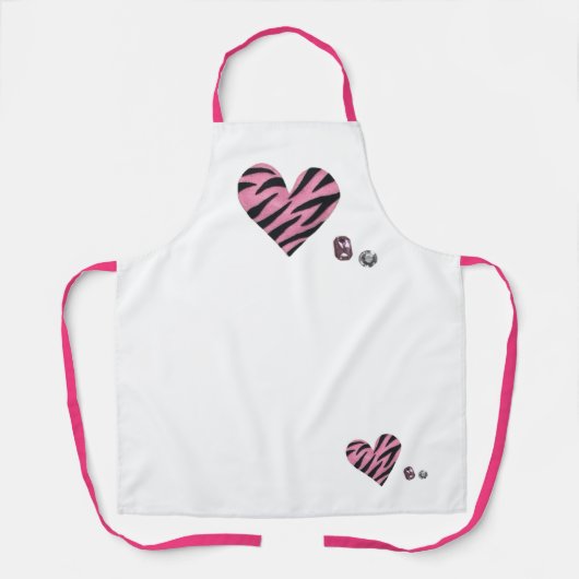 Zebra-heart Schort (Voorkant)