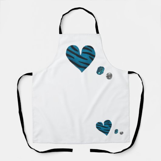 Zebra-heart Schort (Voorkant)