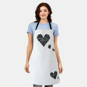 Zebra-heart Schort (Gedragen)