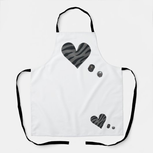 Zebra-heart Schort (Voorkant)