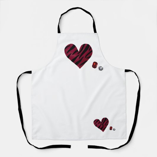 Zebra-heart Schort (Voorkant)