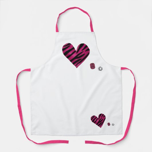 Zebra-heart Schort (Voorkant)