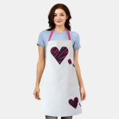 Zebra-heart Schort (Gedragen)