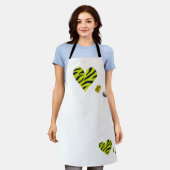 Zebra-heart Schort (Gedragen)
