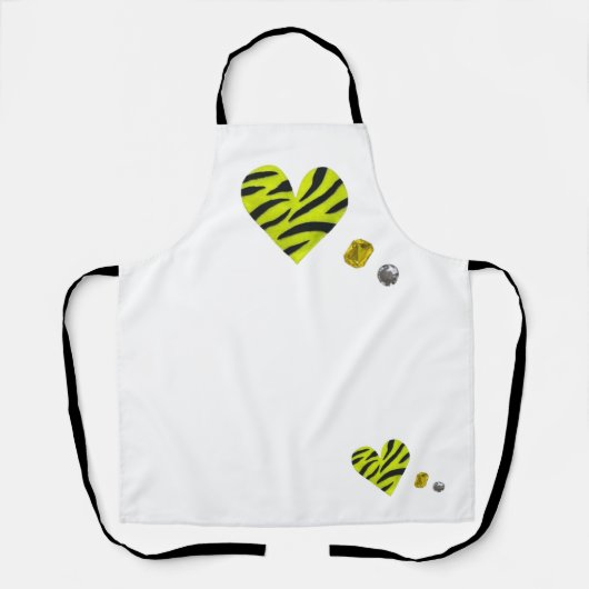 Zebra-heart Schort (Voorkant)