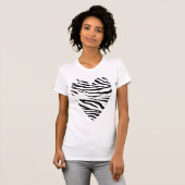Zebra Heart T-shirt (Voorkant volledig)