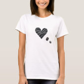 Zebra-heart T-shirt (Voorkant)
