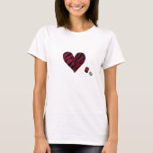 Zebra-heart T-shirt (Voorkant)