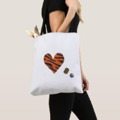 Zebra-heart Tote Bag (Dichtbij)