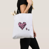 Zebra-heart Tote Bag (Dichtbij)
