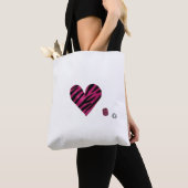 Zebra-heart Tote Bag (Dichtbij)