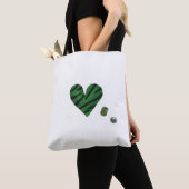 Zebra-heart Tote Bag (Dichtbij)