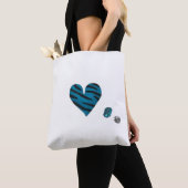 Zebra-heart Tote Bag (Dichtbij)