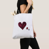 Zebra-heart Tote Bag (Dichtbij)