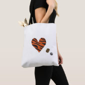 Zebra-heart Tote Bag (Dichtbij)
