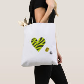 Zebra-heart Tote Bag (Dichtbij)