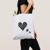 Zebra-heart Tote Bag (Dichtbij)