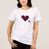 Zebra-heart Tri-Blend Shirt (Voorkant)