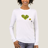 Zebra-heart Tri-Blend Shirt (Voorkant volledig)