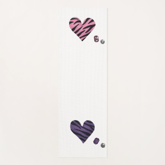 zebra heart yoga mat (Voorkant)