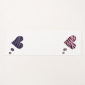 zebra heart yoga mat (Voorkant (horizontaal))