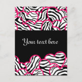 Zebra hearts Design Briefkaart (Voorkant)