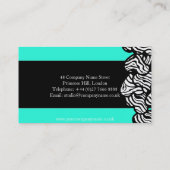 Zebra Hearts Design Visitekaartje (Achterkant)