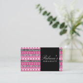 Zebra Hearts Design Visitekaartje (Staand voorkant)