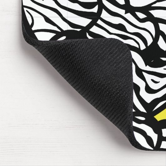 Zebra Hearts Mousepad Muismat (Hoek)