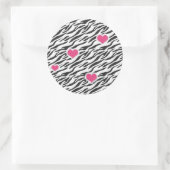 Zebra Hearts Pattern Stickers (Tas)