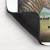 Zebra hebben en mooie dag en een betere nacht. muismat (Hoek)