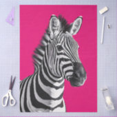 Zebra Heet Roze Pop Art Decoupage Tissuepapier (Craft)