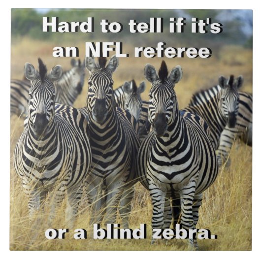 Zebra Herd Tegeltje (Voorkant)