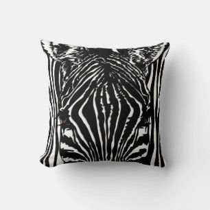 Zebra hoofd kussen