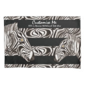 Zebra hoofd kussensloop (Voorkant)